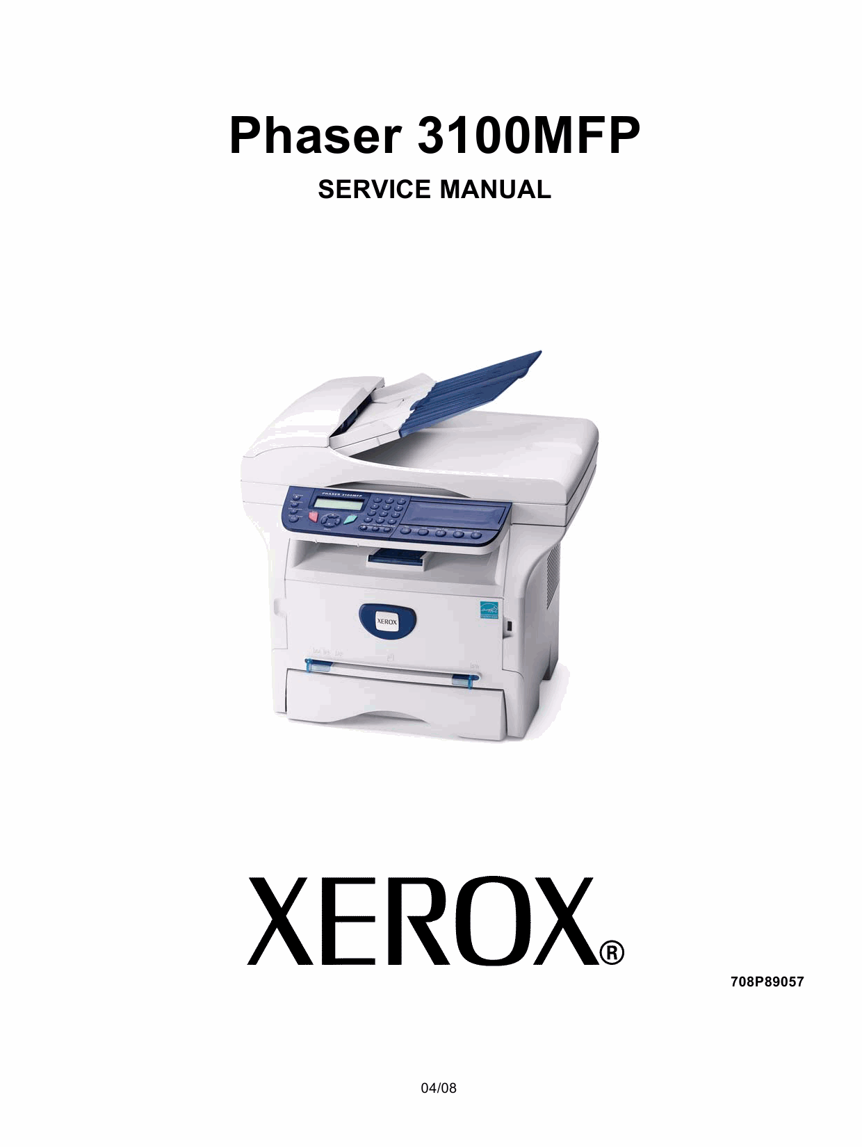 Xerox Phaser 3100-MFP Parts List and Service Manual-1